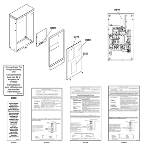 Decals Group - Ats Informational Diagram and Parts List for 071230-00  Briggs and Stratton Generator